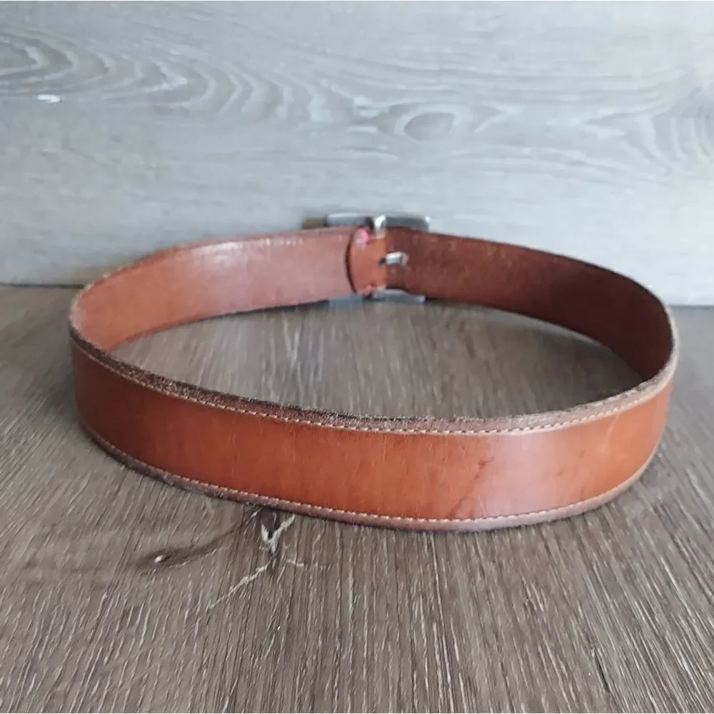 Fossil Brown Leather Belt Small